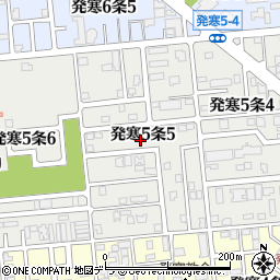 北海道札幌市西区発寒５条5丁目周辺の地図