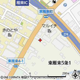 東亜道路工業株式会社　札幌営業所周辺の地図