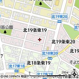 北海道札幌市東区北１９条東19丁目周辺の地図