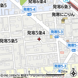北海道札幌市西区発寒５条4丁目周辺の地図
