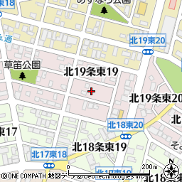 北海道札幌市東区北１９条東19丁目2周辺の地図