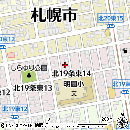 北海道札幌市東区北１９条東14丁目3周辺の地図