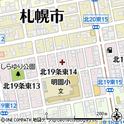 北海道札幌市東区北１９条東14丁目4周辺の地図