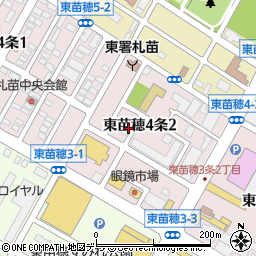 北海道札幌市東区東苗穂４条周辺の地図