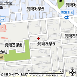北海道札幌市西区発寒５条5丁目6周辺の地図