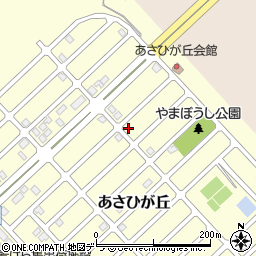 北海道江別市あさひが丘18-1周辺の地図