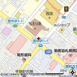 北海道銀行宮の沢支店 ＡＴＭ周辺の地図
