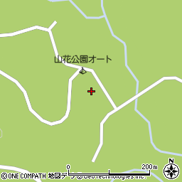 釧路市役所　都市整備部関係施設山花公園オートキャンプ場周辺の地図