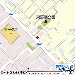 北海道江別市野幌東町64-6周辺の地図