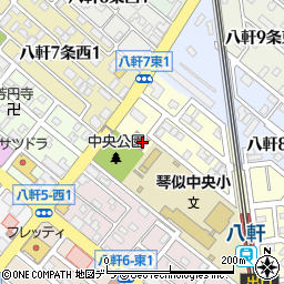北海道札幌市西区八軒７条東1丁目1-7周辺の地図