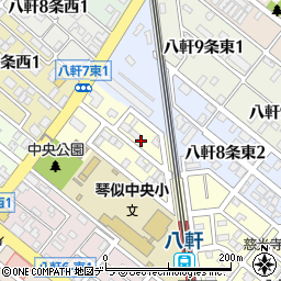 北海道札幌市西区八軒７条東1丁目3-6周辺の地図