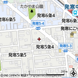 北海道札幌市西区発寒５条4丁目4周辺の地図