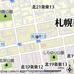 北海道札幌市東区北２０条東周辺の地図