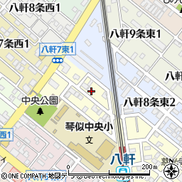 北海道札幌市西区八軒７条東1丁目3-7周辺の地図