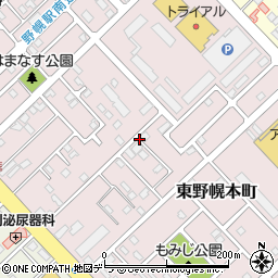 北海道江別市東野幌本町周辺の地図