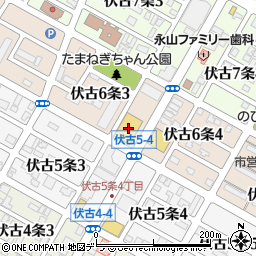 ラルズマート伏古店周辺の地図