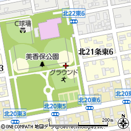 北海道札幌市東区北２１条東5丁目周辺の地図