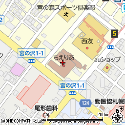 札幌市役所教育委員会施設　札幌市生涯学習センター周辺の地図