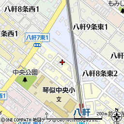 北海道札幌市西区八軒７条東1丁目3-15周辺の地図