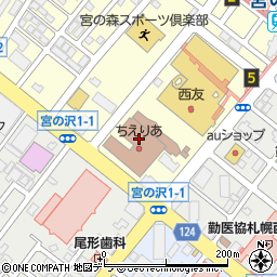 ジェイ・アール北海道バス株式会社　バスチケットセンター・宮の沢店周辺の地図