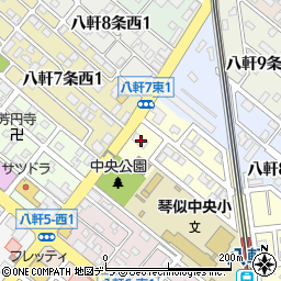 北海道札幌市西区八軒７条東1丁目1-11周辺の地図