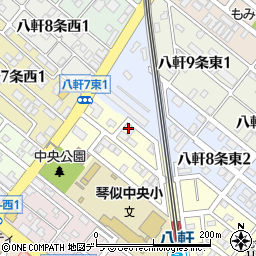 北海道札幌市西区八軒７条東1丁目3-11周辺の地図