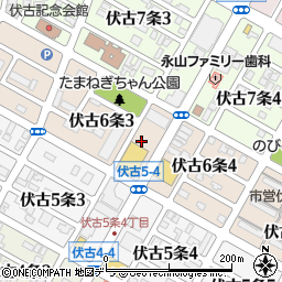 北海道札幌市東区伏古６条周辺の地図