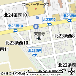 天童寺周辺の地図