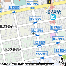 札幌北二十三条郵便局周辺の地図