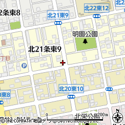 リパーク札幌北２１東９駐車場周辺の地図