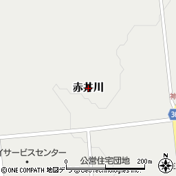 北海道赤井川村（余市郡）赤井川周辺の地図
