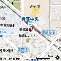株式会社点心　札幌発寒工場周辺の地図