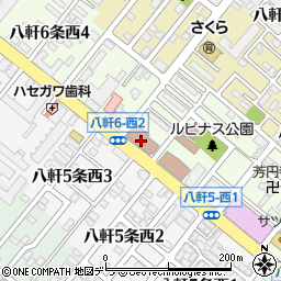 札幌市役所　区役所西区役所はちけん地区センター周辺の地図