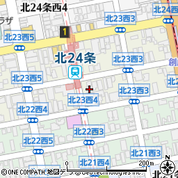 ファミリーマート札幌北２３条西３丁目店周辺の地図
