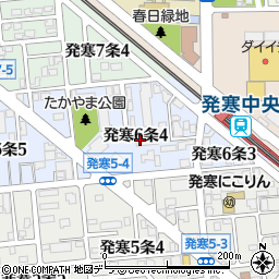 ジャパンケア札幌発寒周辺の地図