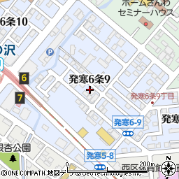 北海道札幌市西区発寒６条周辺の地図