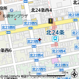 パーラー太陽北２４条店周辺の地図