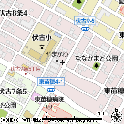 やまかわ札幌周辺の地図