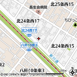 ラ・グラン北２４条周辺の地図