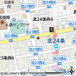 さかなや道場 北24条駅前店周辺の地図