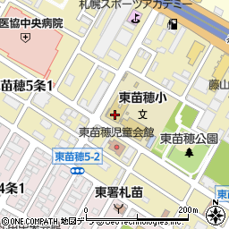札幌市立東苗穂小学校周辺の地図