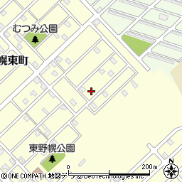 北海道江別市野幌東町45-10周辺の地図