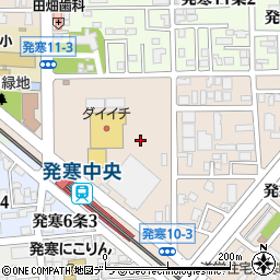 ＪＲ北海道発寒中央駅周辺の地図