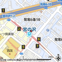宮の沢ステーションビル周辺の地図