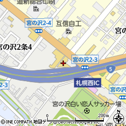ホンダドリーム札幌西周辺の地図