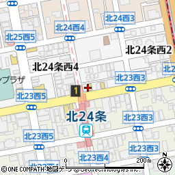 モスバーガー札幌北24条店周辺の地図