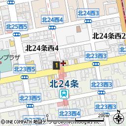 ファミリーマート札幌北２４条駅前店周辺の地図