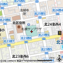 札幌サンプラザ周辺の地図