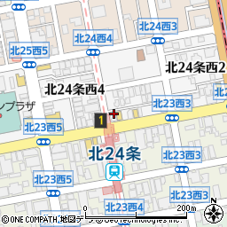 ジョイフィット札幌　北２４条駅周辺の地図