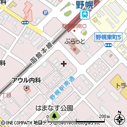 北海道江別市東野幌本町5周辺の地図